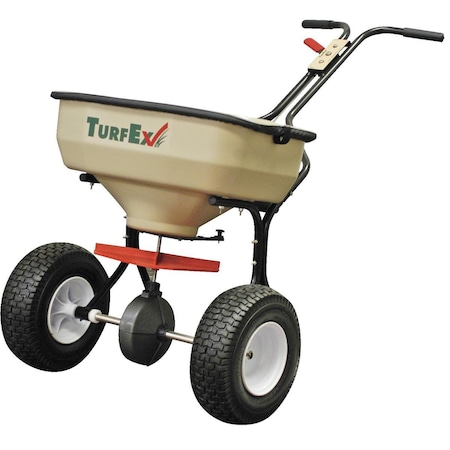 Turfex Broadcast Spreader, Push Type, 75 Lb Cap TS-65